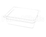 24CW-135 Cambro Clear 1/2 Size 4 Deep