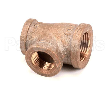 250102 Market Forge Tee Brass 3/4X1/2X1/2