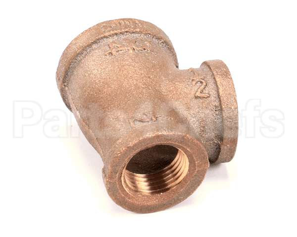 250102 Market Forge Tee Brass 3/4X1/2X1/2