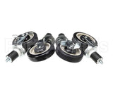 250500 Town Food Service Casters Set Of 4, 5 Dia. (2 W/ & 2 W/O B