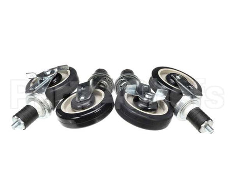 250500 Town Food Service Casters Set Of 4, 5 Dia. (2 W/ & 2 W/O B