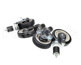 250500 Town Food Service Casters Set Of 4, 5 Dia. (2 W/ & 2 W/O B