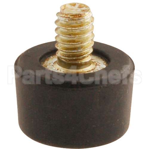 25137.0001 Compatible Bunn Foot, Black(Threaded)