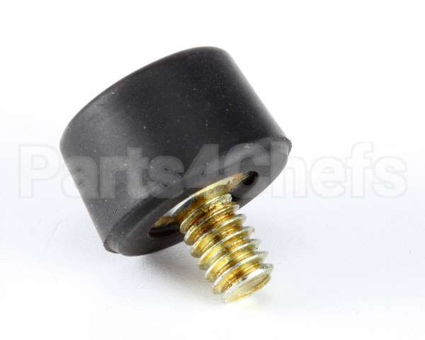25137.0001 Bunn Foot,Blk Sbr-.75Odx.48Ht.25Thd