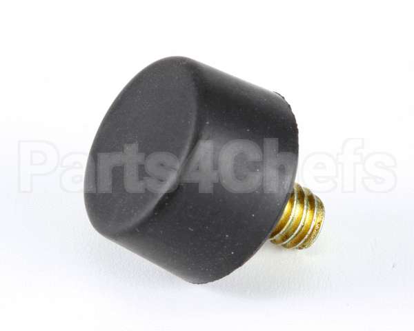 25137.0001 Bunn Foot,Blk Sbr-.75Odx.48Ht.25Thd
