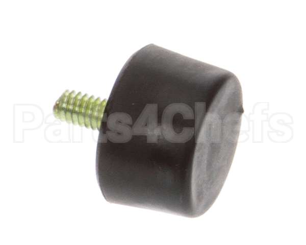 25137.0002 Bunn Foot,Blk Sbr-.75Odx.48Ht 8-32
