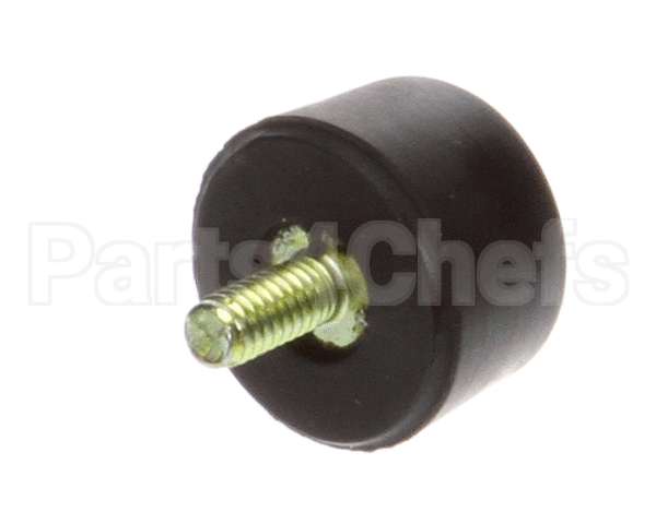 25137.0002 Bunn Foot,Blk Sbr-.75Odx.48Ht 8-32
