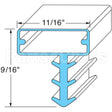 255671075 Compatible Kolpak Door Gasket - 36-1/4" X 79"