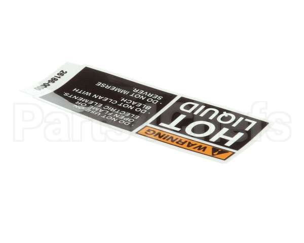 26186.0000 Bunn Decal, Warning Hot Liquid