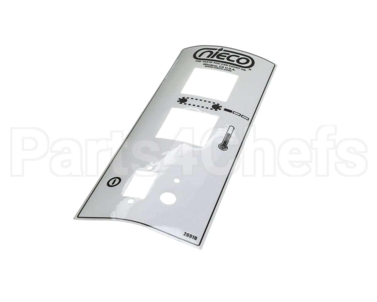26916 Nieco Label, Control Box, Pwr/Temp/Left Speed