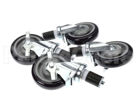 28-124S Krowne Set Of 1-1/2" Stem Caster With 5" Lockin