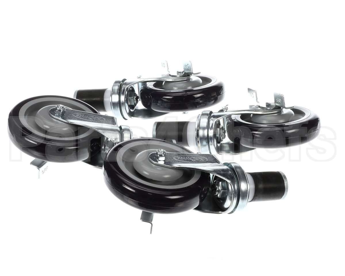 28-124S Krowne Set Of 1-1/2" Stem Caster With 5" Lockin