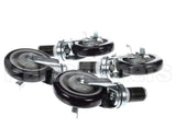 28-124S Krowne Set Of 1-1/2" Stem Caster With 5" Lockin