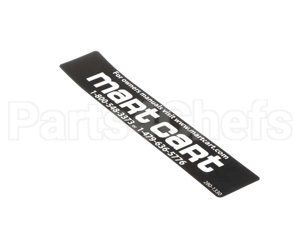 280-1330 Mart Cart Decal: Logo, Mart Cart
