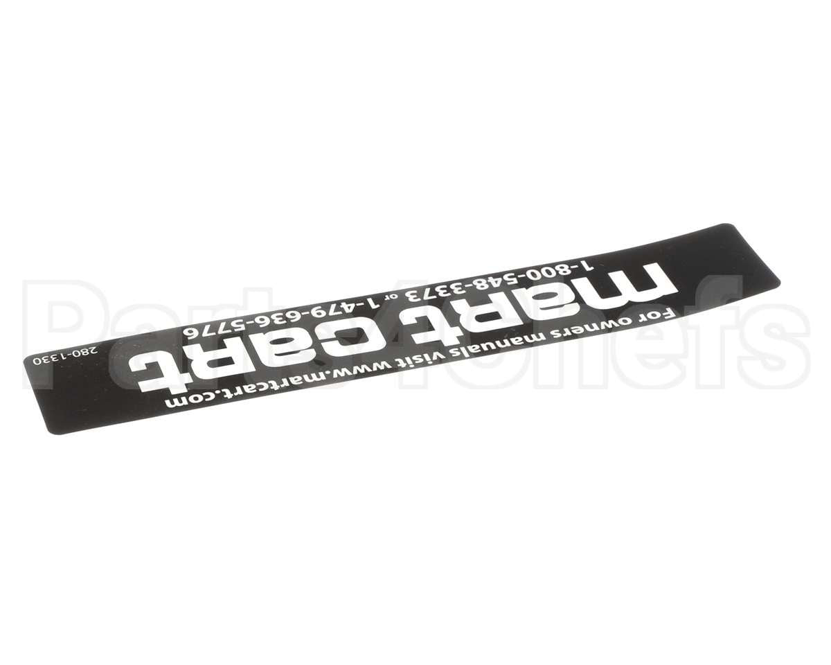280-1330 Mart Cart Decal: Logo, Mart Cart