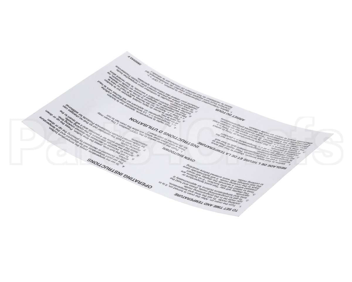 2802543 Lincoln Label Oper 2''Gas