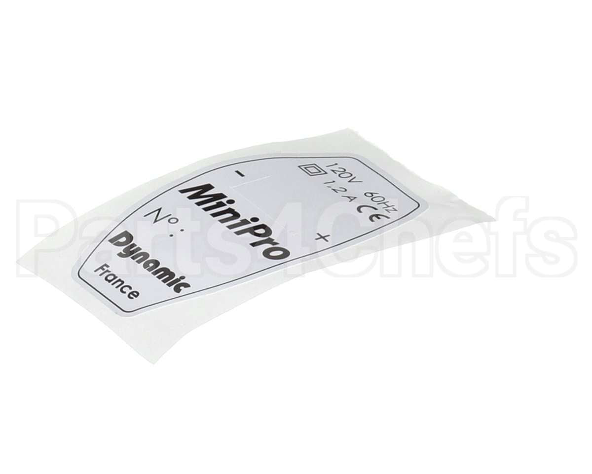 2853 Dynamic Mixer Id Label (230V)