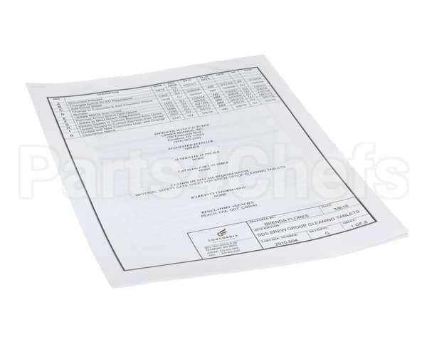 2910-004 Concordia Beverage Msds Sheet For Brew Tablets