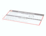 29595 Power Soak Systems Decal - Wendy's Safety Precaut