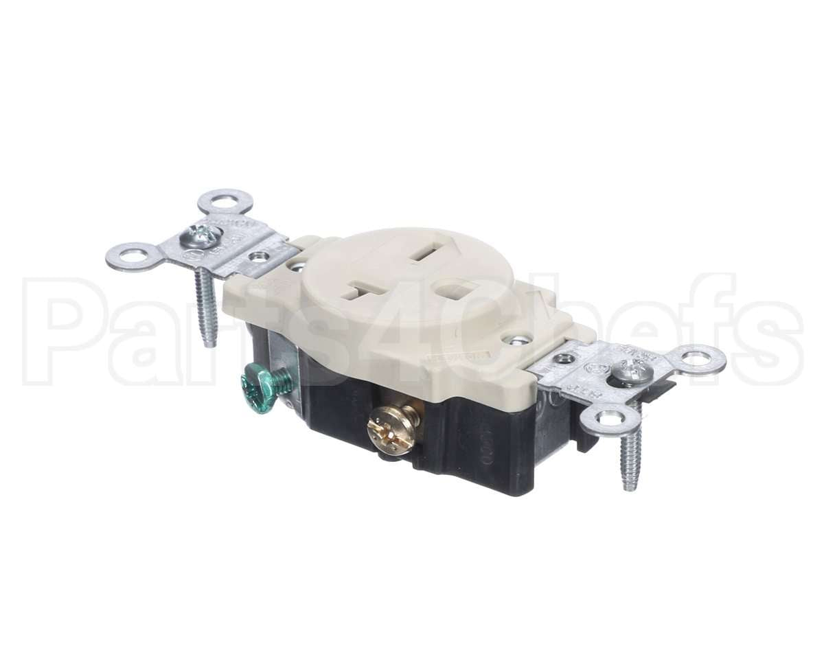 2E-1607200 Apw Wyott Receptical, Single 6-20R, 250V 20A