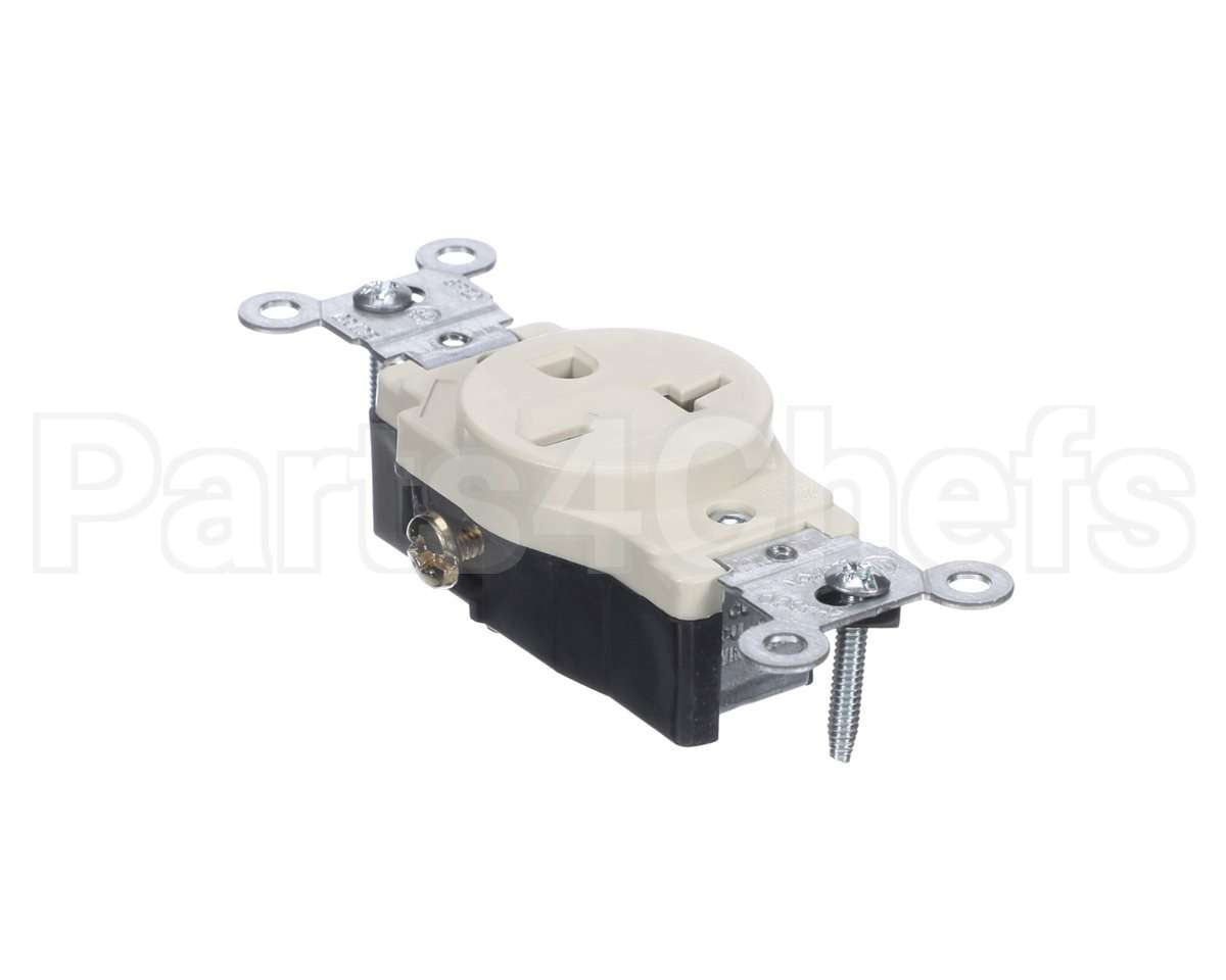 2E-1607200 Apw Wyott Receptical, Single 6-20R, 250V 20A