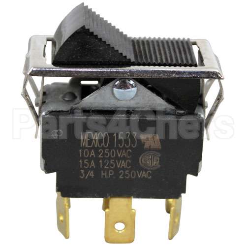 2E-45651 Compatible Star Switch, On/Off Black Rocker