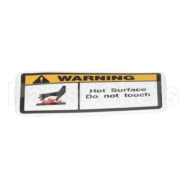 2M-43813103 Compatible Apw Label, Warning Hot Surface (En