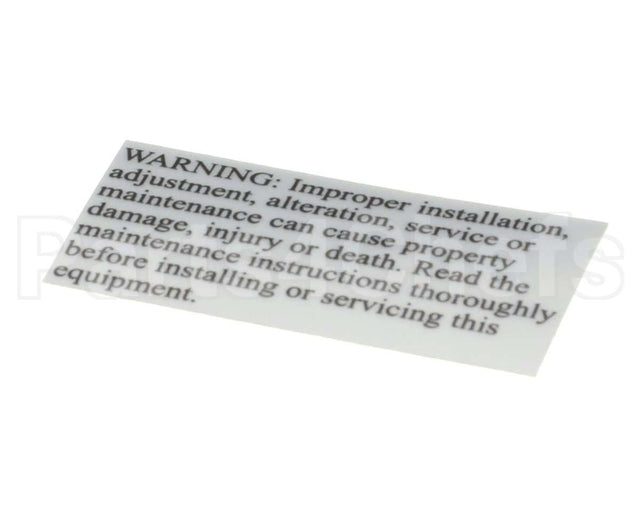 2M-Z1280 Star Label-Warning
