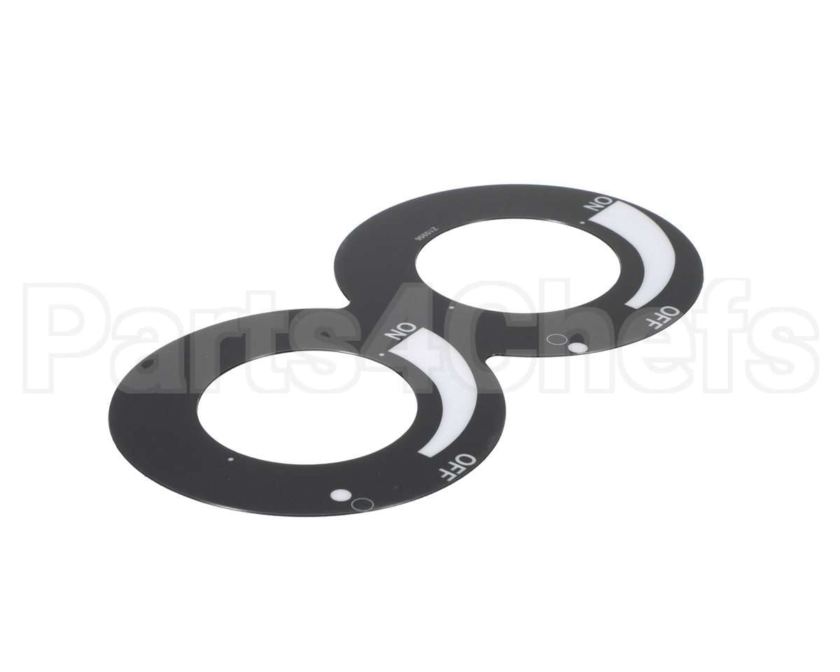 2M-Z15956 Star Label, Dial Dual Hotplate