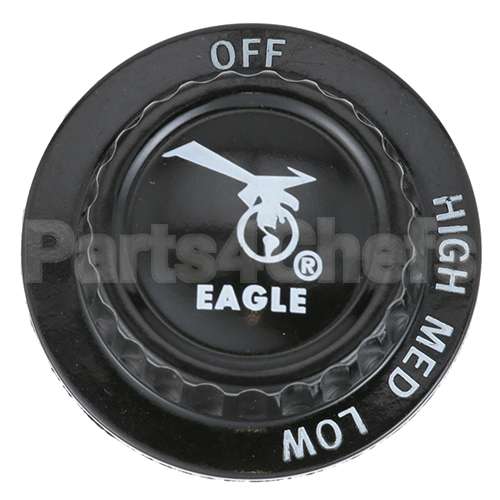 302095 Compatible Metal Masters Knob 2 D, Off-Hi-Med-Lo