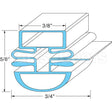30223P0100 Compatible Turbo Air Door Gasket