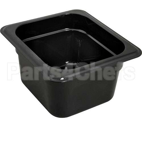 3068403 Compatible Carlisle Foodservice Pan, Food, 1/6 Sz, 4"D, Blkpoly