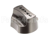 3095 Royal Range Nickel Plate Knob W/Black Letters