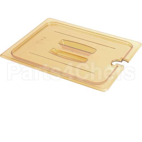 30HPCHN-150 Compatible Cambro Lid Hot 1/3 Notched-150 Amber