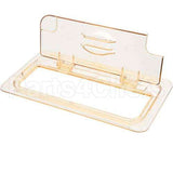 30HPLN150 Compatible Cambro Lid, H-Pan, 1/3 Sz, Fliplid, Notch