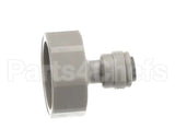 31-0460 Nu-Vu Connector,1/4T X 3/4Bsp,Faucet