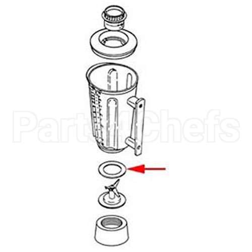 31099110000 Compatible Hamilton Beach Gasket 4-7/8" D