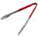 31211 Compatible Edlund Tong Red/Ss 12 In Scallop Grip