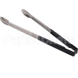 31615 Compatible Edlund Tongs, Scallop, 16", Blkhdl