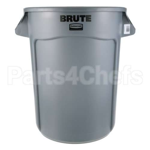 3200GY Compatible Rubbermaid Trash Can-32Gal Rnd Gray