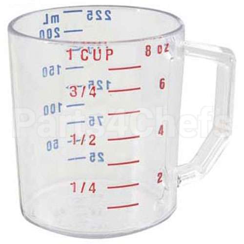 3210 Compatible Rubbermaid Cup, Measuring(1Cup, Dry, Clear)