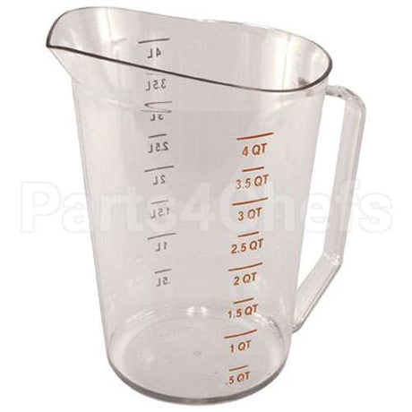 3218 Compatible Rubbermaid 4 Qt Measuring Cup-135 Clear