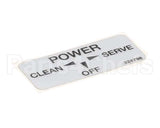 324798 Stoelting Decal; Clean/Off/Serve