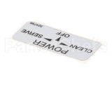 324798 Stoelting Decal; Clean/Off/Serve