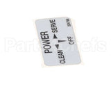 324798 Stoelting Decal; Clean/Off/Serve