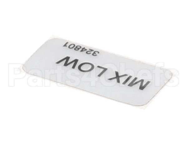 324801 Stoelting Decal; Mix Low