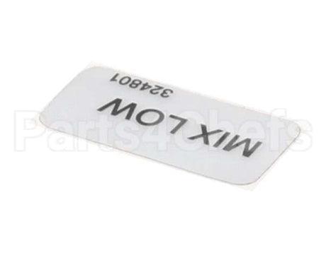 324801 Stoelting Decal; Mix Low