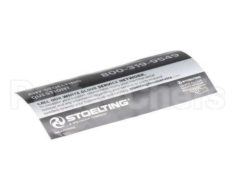 325032 Stoelting White Glove Service Decal