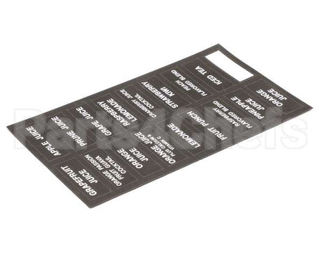 32861.0000 Bunn Decal, Flavors-Juice Dispenser