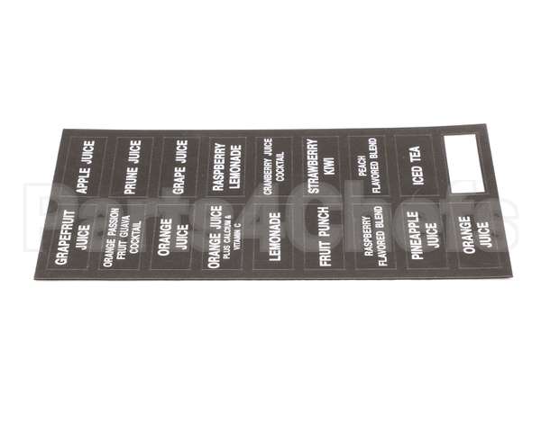 32861.0000 Bunn Decal, Flavors-Juice Dispenser